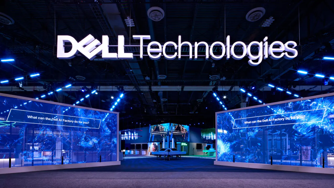 Custom trade show booth for Dell Technologies, from the builder's portfolio