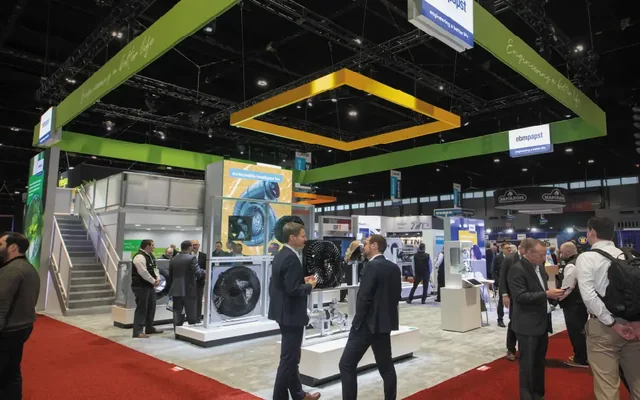 Island trade show booth, from the builder's portfolio