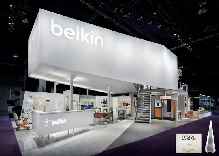 Belkin booth built by Catalyst Exhibits